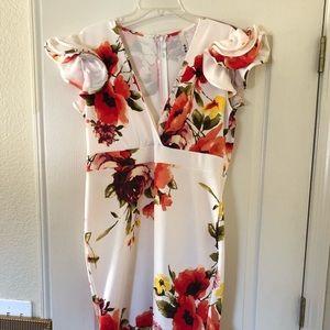 Form fitted flattering cocktail dress